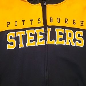 Mens XL Pittsburgh Steelers Zip-up Hoodie